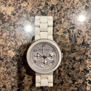 Michael Kors White Chronograph Watch